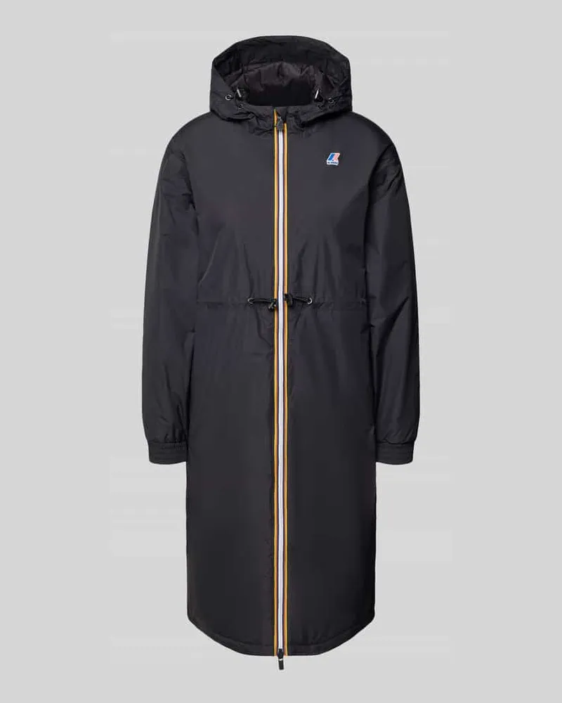 K-Way Regular Fit Mantel mit Logo-Print Modell 'DELIA Black