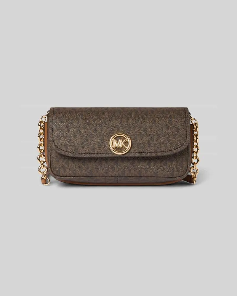 Michael Kors Falp Chain Bag mit Steckfach Modell 'NOLITA Dunkelbraun