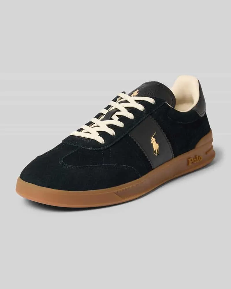 Ralph Lauren Sneaker aus echtem Leder Modell 'HRT AERA PP Black