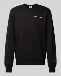 Champion Sweatshirt mit Label-Stitchings Black