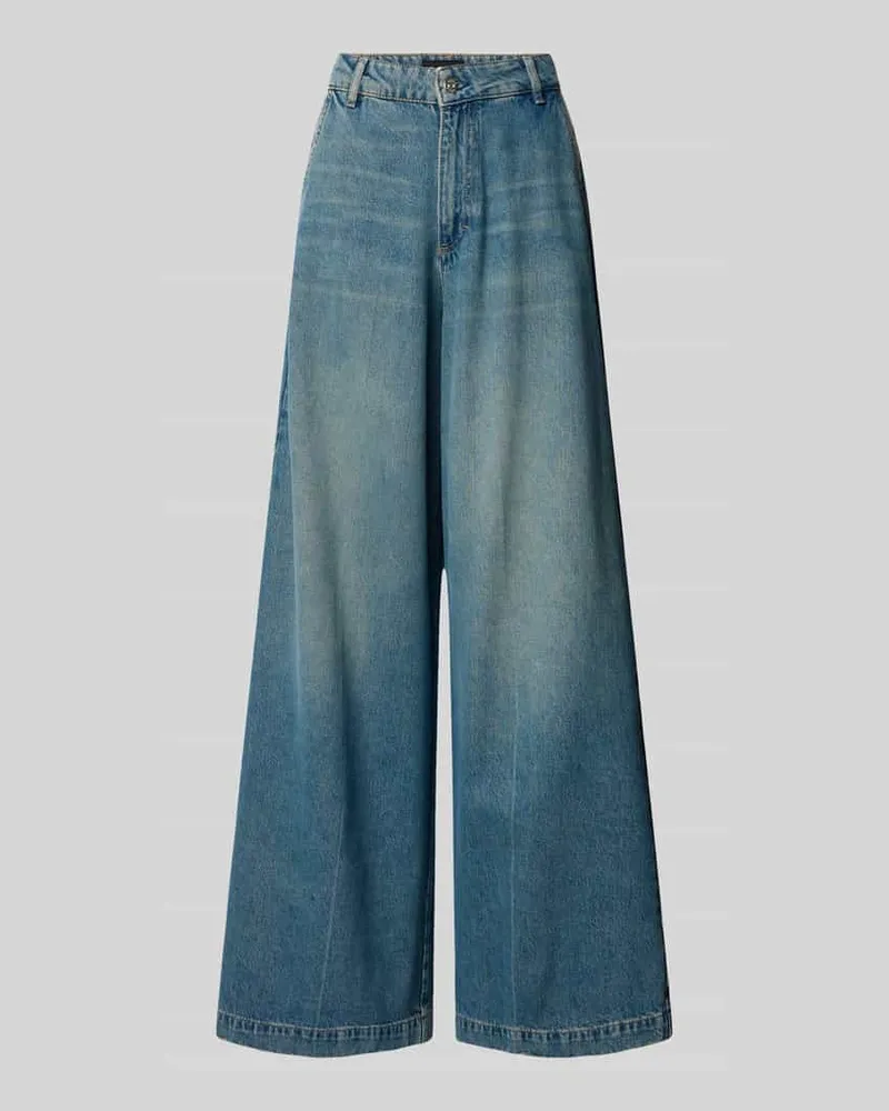 HUGO BOSS Regular Fit Baggy Jeans aus Baumwoll-Lyocell-Mix Modell 'CENTRAL Jeansblau