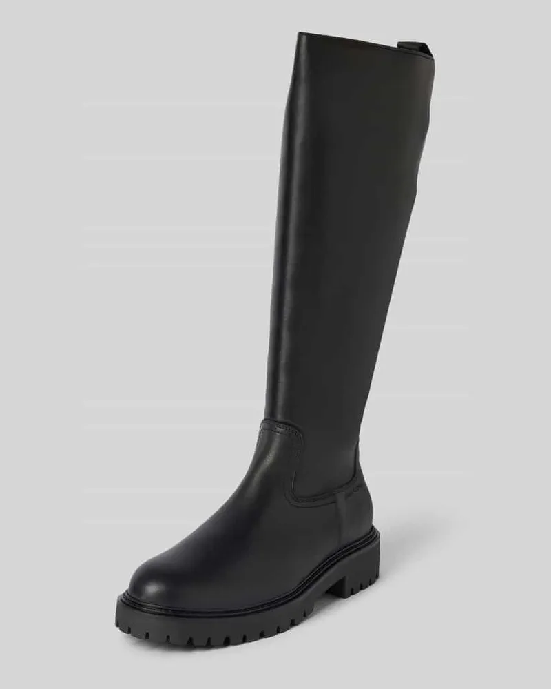 Marc O'Polo Stiefel aus edlem Rindsleder mit Zipper Black