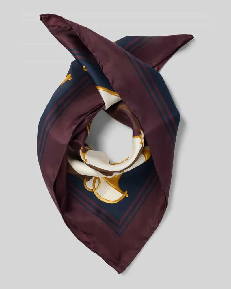 Ralph Lauren Schal in dreieckiger Form Dunkelblau