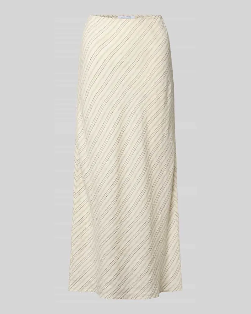 Samsøe & Samsøe Leinenrock in A-Linie Ecru