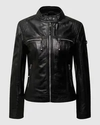 CABRINI Lederjacke im Biker-Look Black