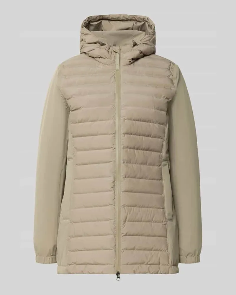 Camel Active Steppmantel mit Zweiwege-Reißverschluss Khaki