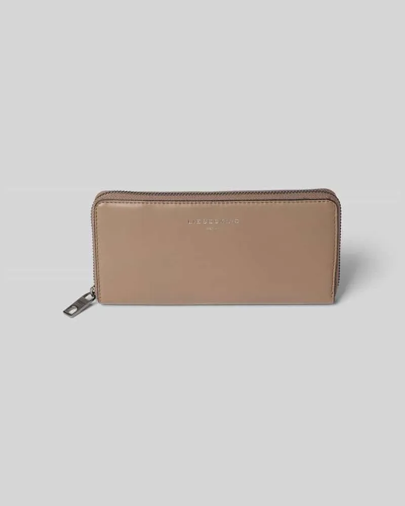 Liebeskind Portemonnaie mit Label-Print Modell 'Gigi Taupe