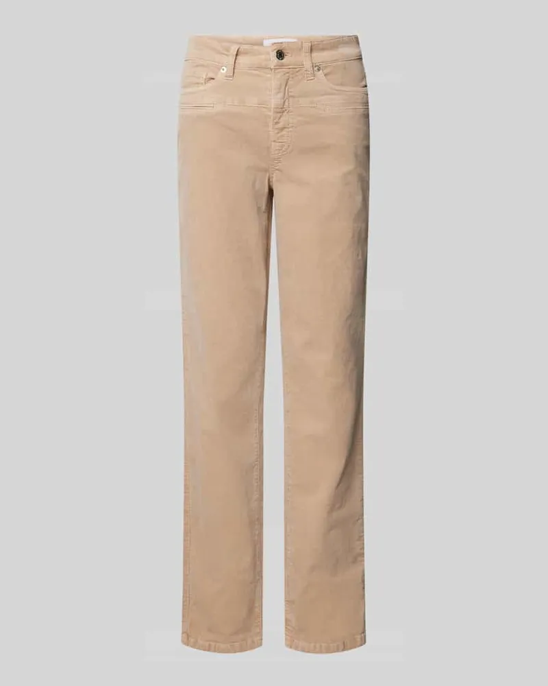 Cambio Regular Fit Hose mit Paspeltaschen Modell 'PEARLIE Sand