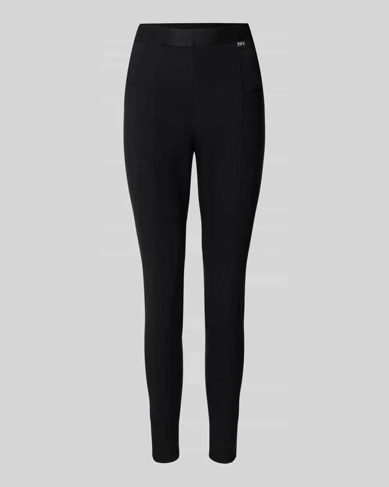 Marc Cain Leggings mit Applikation Black