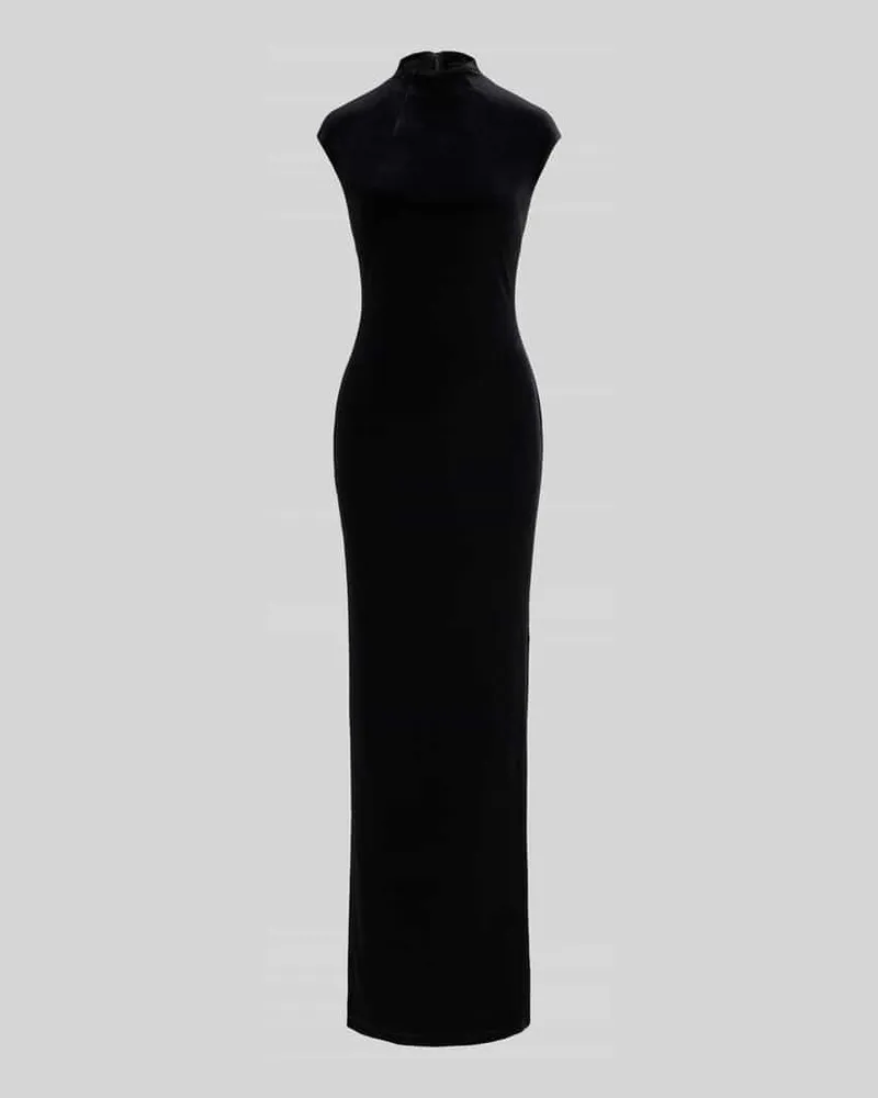 Ralph Lauren Abendkleid mit hohem Schlitz Black