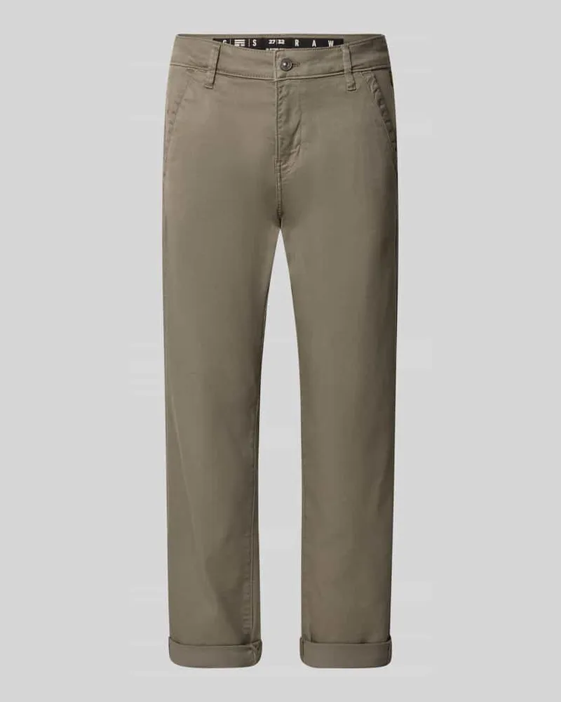 G-STAR RAW Stoffhose mit Eingrifftaschen Modell 'Kate Taupe