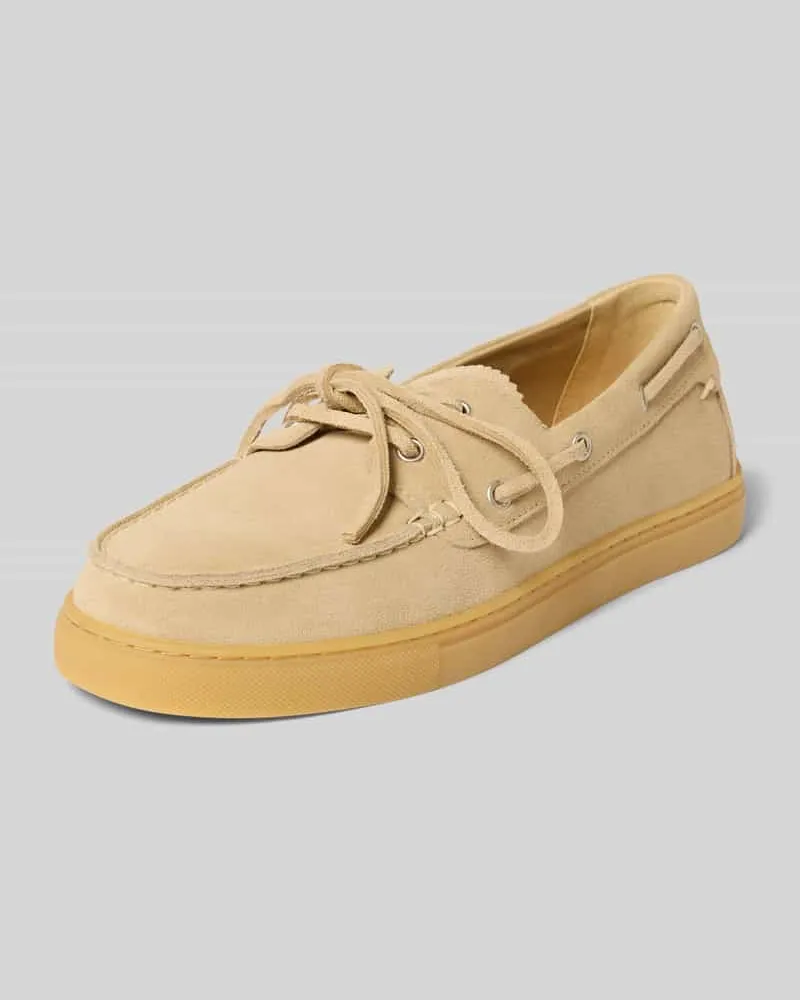 Marc O'Polo Loafer aus reinem Rindnubuk Modell 'KARA 1B Sand