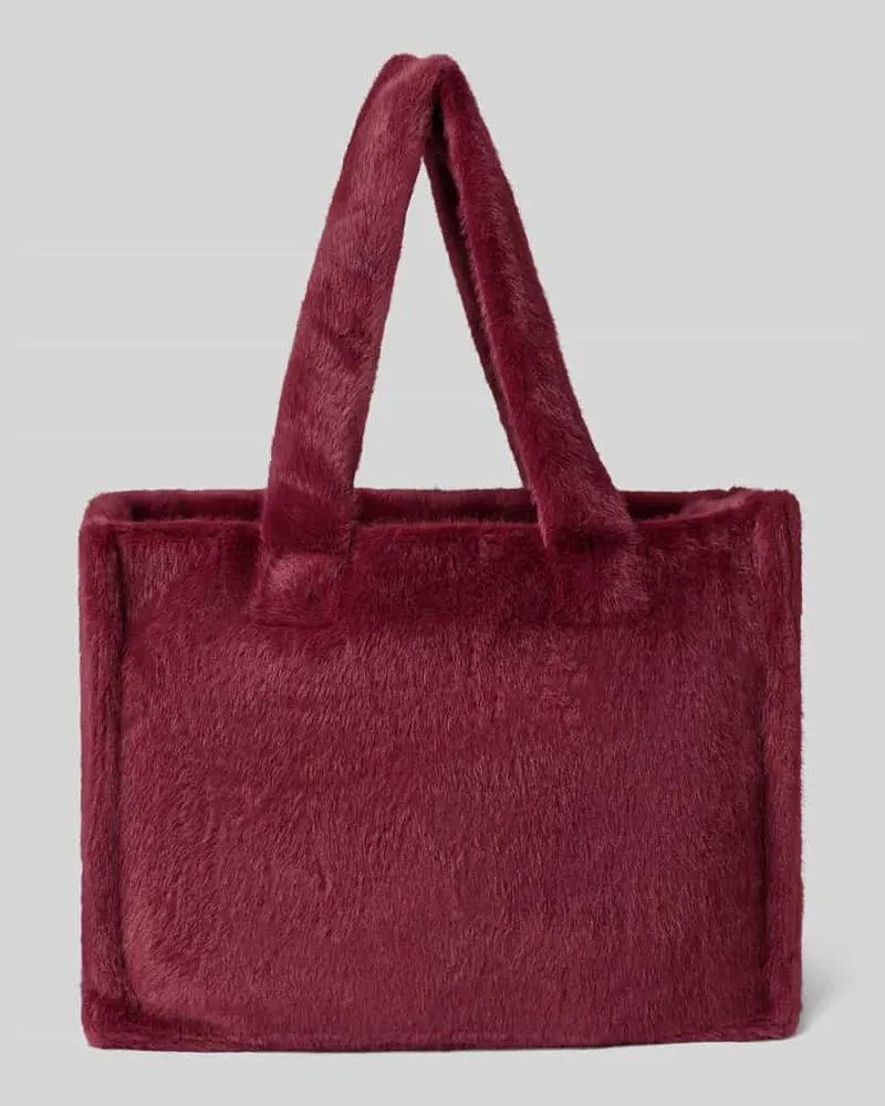 White Label Shopper mit Reißverschluss Bordeaux