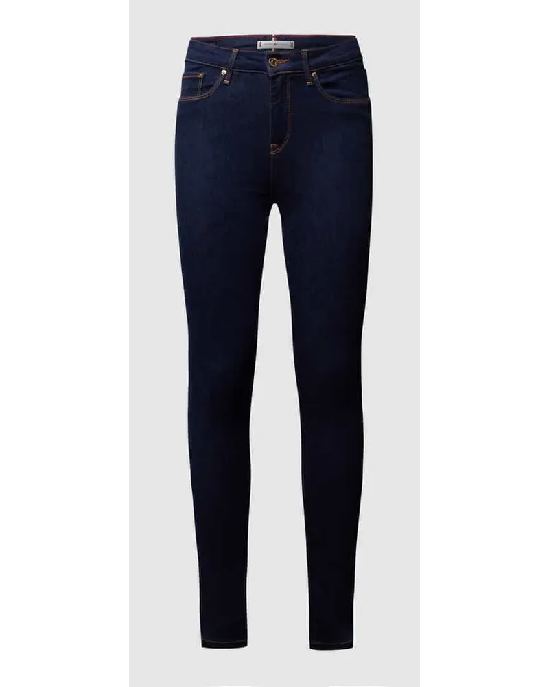 Tommy Hilfiger Slim Fit Jeans mit Stretch-Anteil Dunkelblau