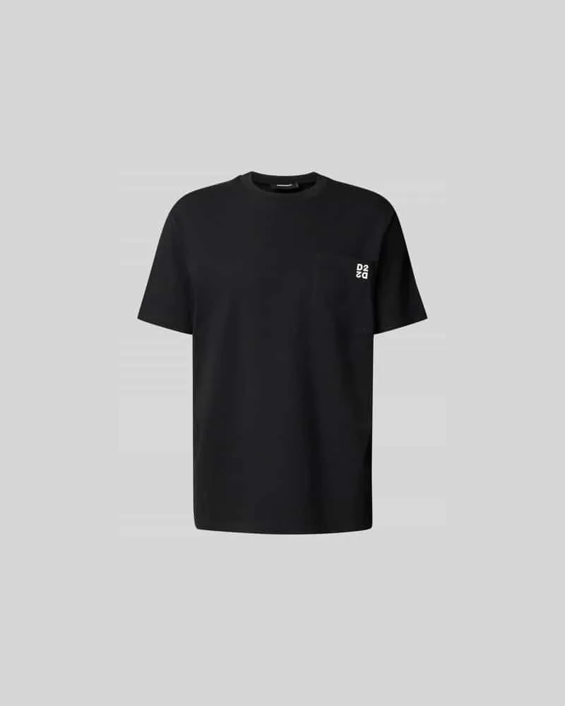 Dsquared2 Regular Fit T-Shirt mit Brusttasche Black