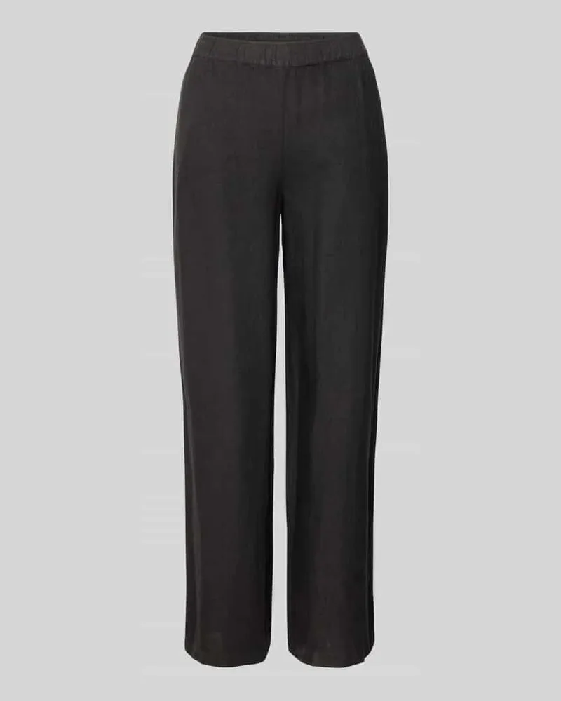 Mos Mosh Relaxed Fit Leinenhose mit Eingrifftaschen Modell 'Emmi Black