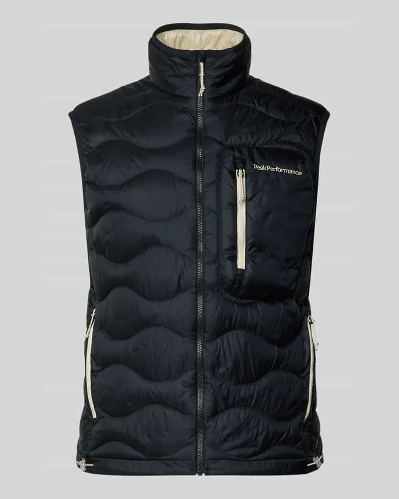 Peak Performance Daunenweste mit Logo-Stitching Black