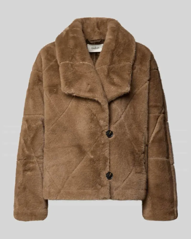 ba&sh Jacke mit Umlegekragen Modell 'PINIE Taupe