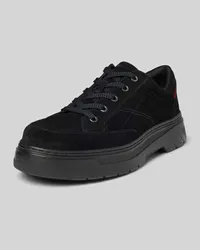 HUGO BOSS Sneaker aus Leder mit Label-Details Modell 'Urian Black