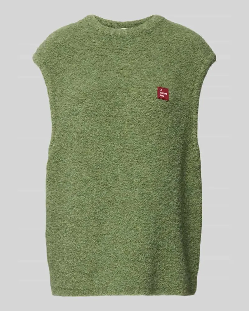 American Vintage Loose Fit Pullunder Woll-Anteil Modell 'ZOLLY Oliv