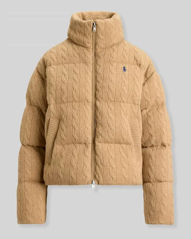 Ralph Lauren Regular Fit Steppjacke aus Woll-Kaschmir-Mix Camel
