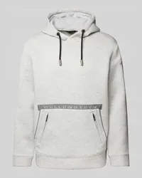 Wellensteyn Hoodie mit Label-Applikation Hellgrau