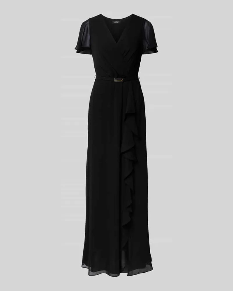 Ralph Lauren Abendkleid mit Gürtel Modell 'FARRYSH Black