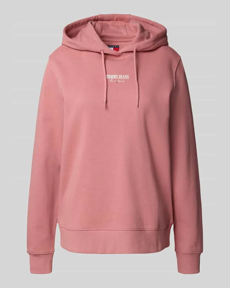 Tommy Hilfiger Regular Fit Hoodie aus reiner Baumwolle Rostrot