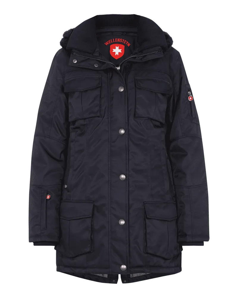 Wellensteyn Schneezauber Funktionsjacke mit Kapuze Dunkelblau