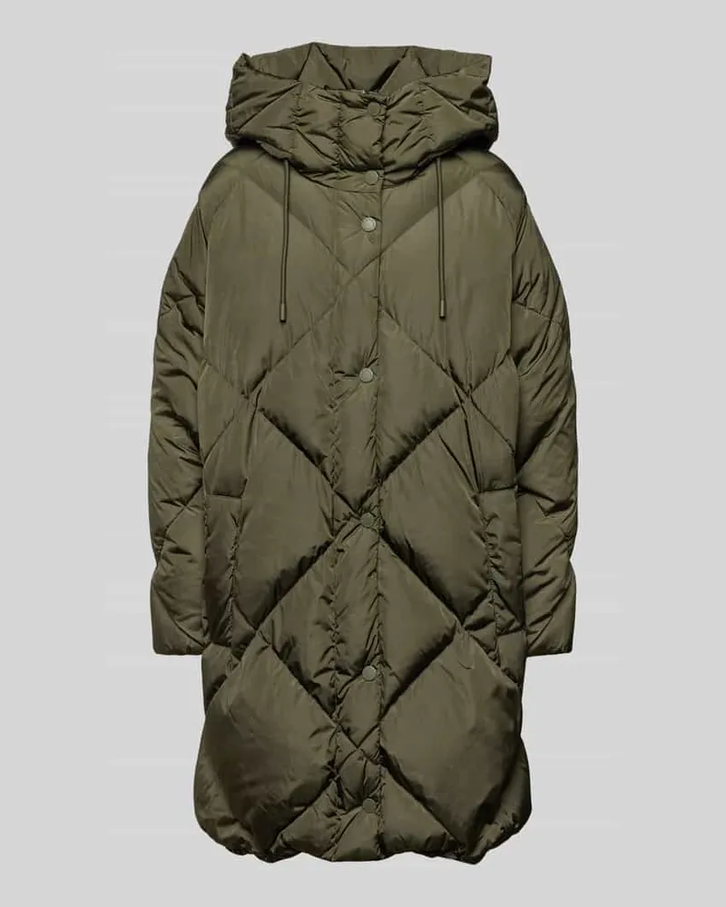 Max Mara Daunenmantel mit Eingrifftaschen Modell 'CALERNO Khaki