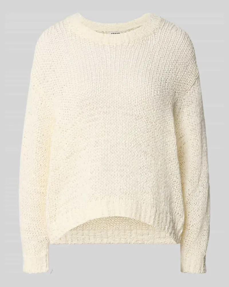 STAUD Strickpullover mit gerippten Abschlüssen Modell 'CALA Beige