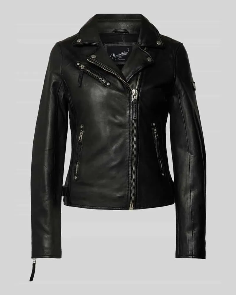 Mauritius Jacke aus Lammnappa Black