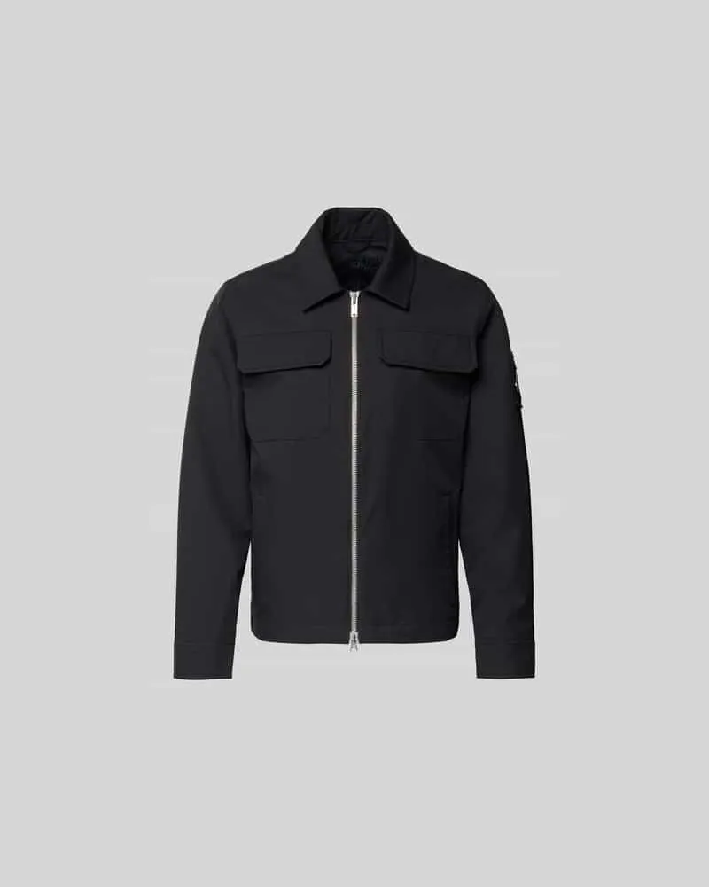 Moose Knuckles Jacke mit Umlegekragen Black