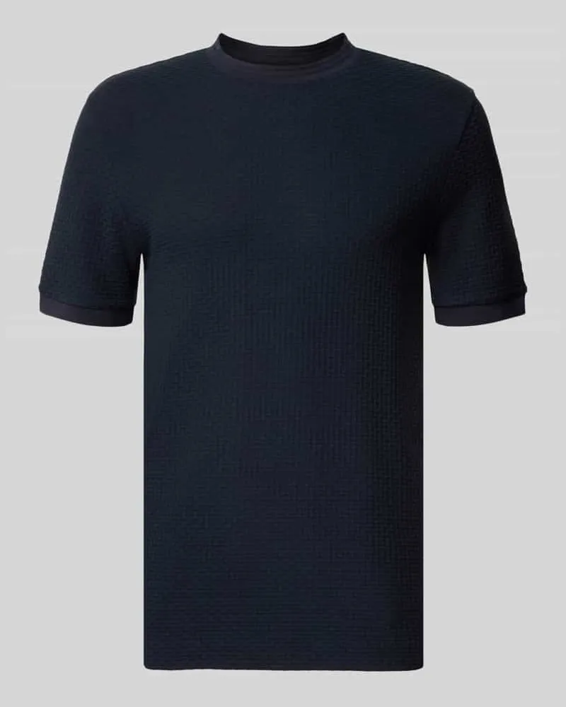 HUGO BOSS Regular Fit T-Shirt aus reiner Baumwolle Modell 'H-thompson 82 Marine