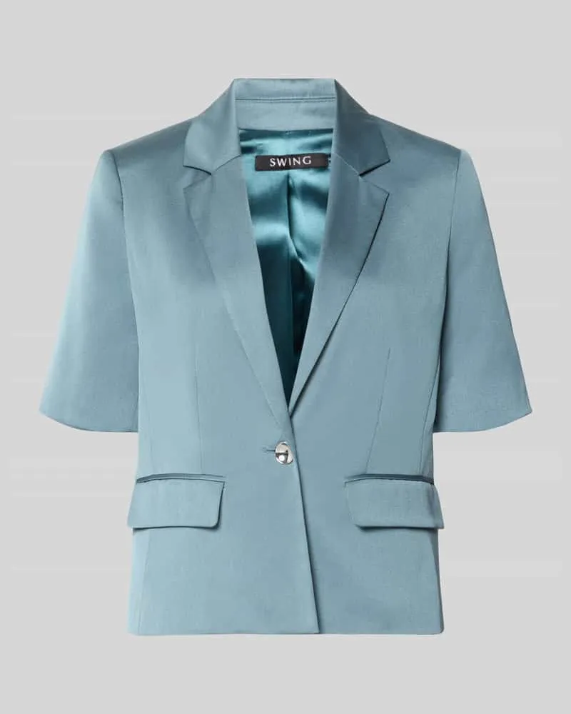 Swing Slim Fit Blazer mit 1/2-Arm Petrol