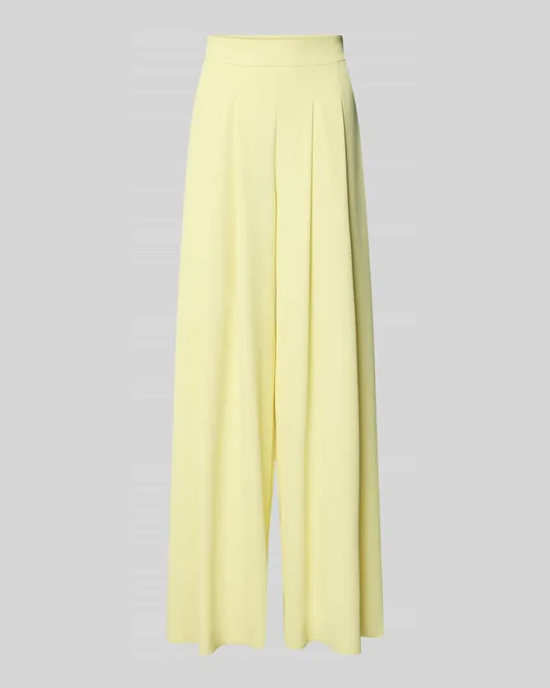 Rinascimento Stoffhose mit französischen Eingrifftaschen Gelb