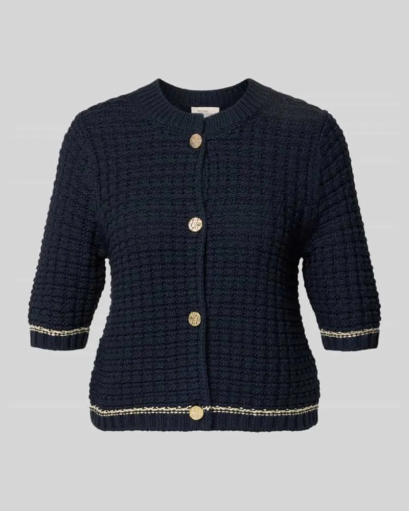 Vera Mont Slim Fit Cardigan in Strick-Optik Marine
