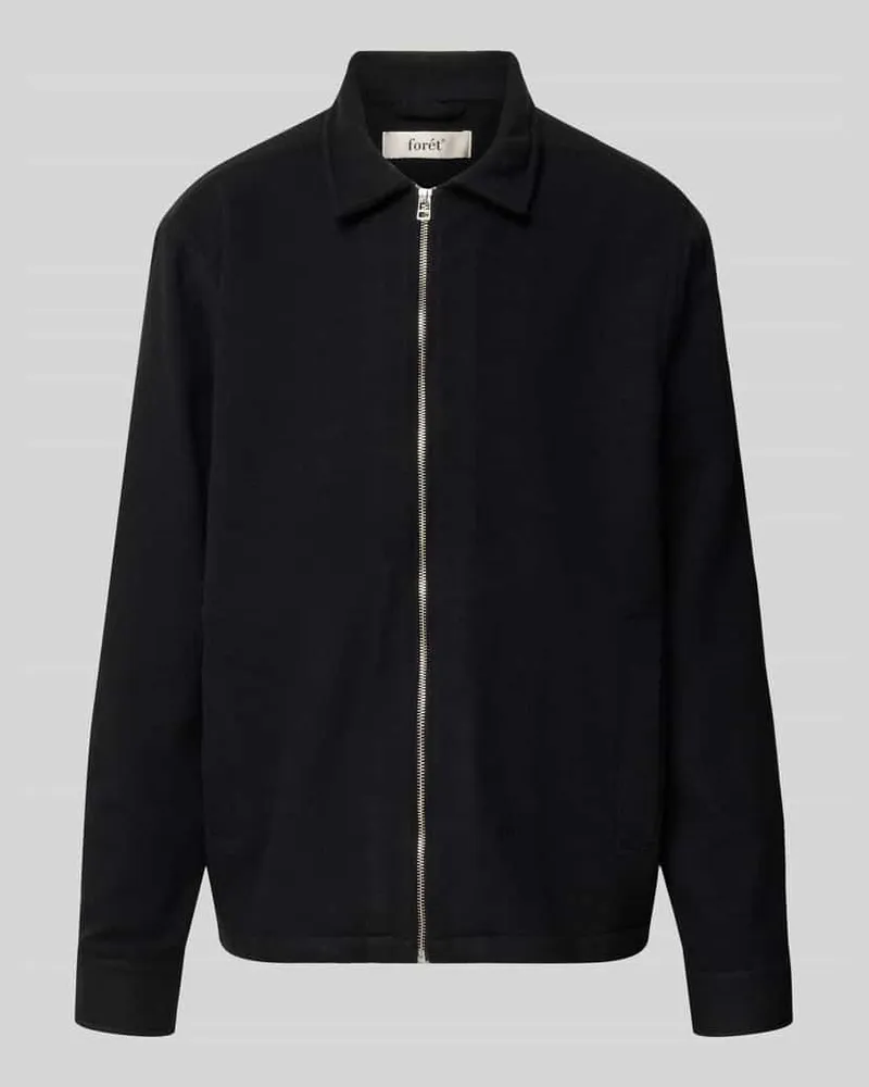 forét Wolljacke aus Woll-Mix Black