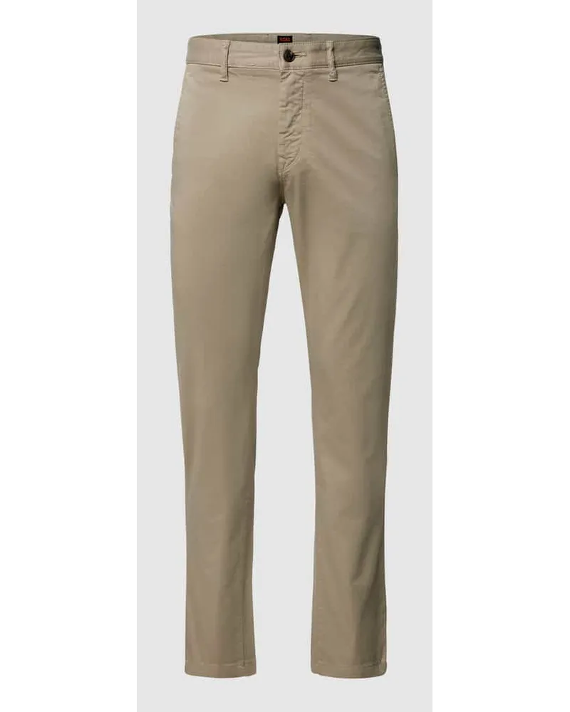 HUGO BOSS Tapered Fit Chino mit Stretch-Anteil Beige