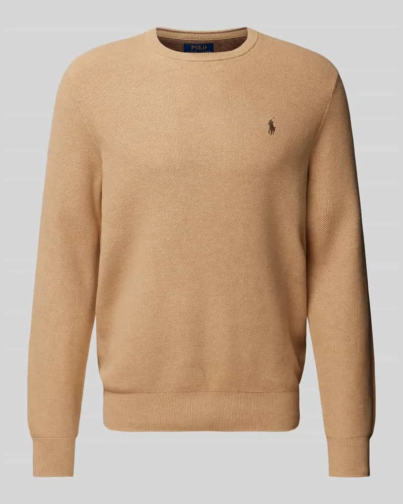 Ralph Lauren Strickpullover mit Logo-Stitching Camel