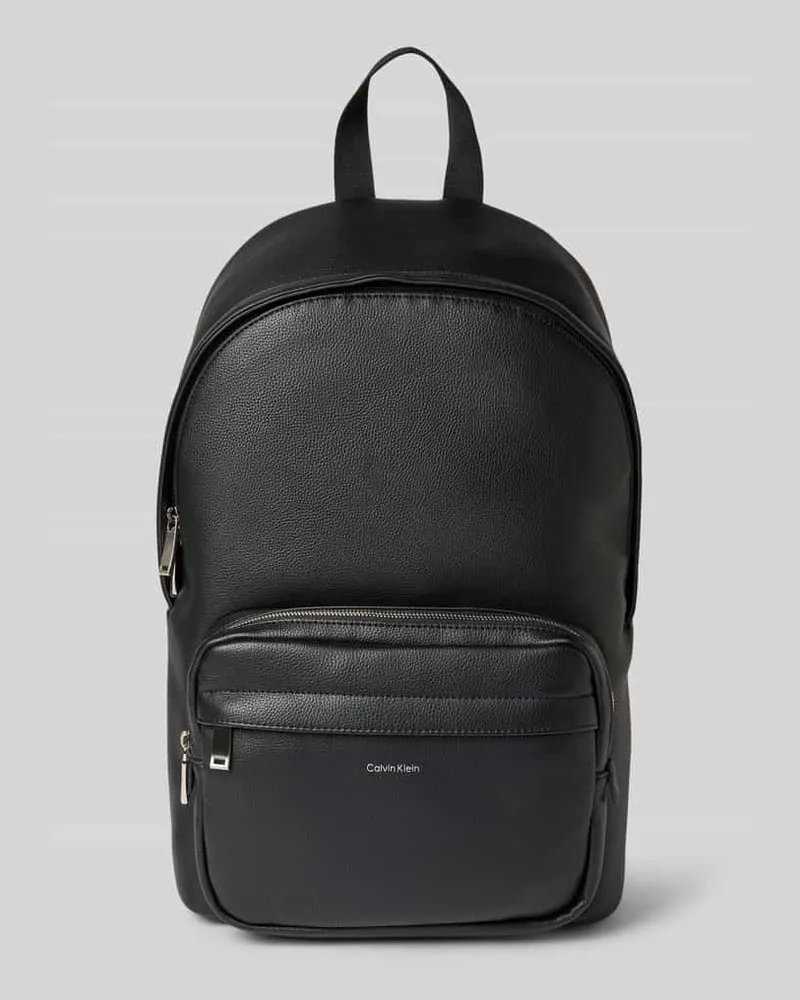 Calvin Klein Rucksack mit Logo-Print Modell 'Raised Black