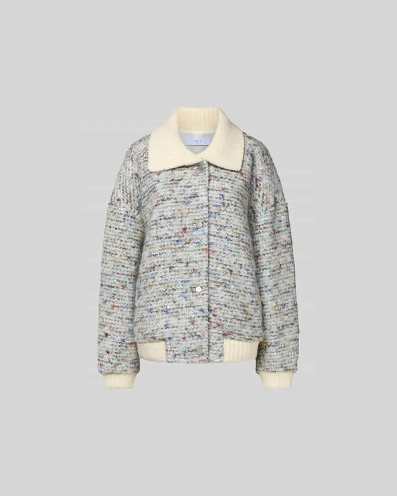 IRO Strickjacke mit Knopfleiste Ecru