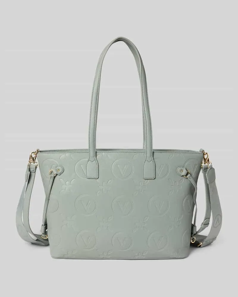 Valentino Garavani Handtasche mit Strukturmuster Modell 'SAMBA Hellgrau