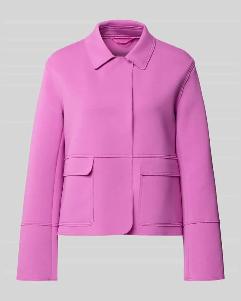 White Label Blazer mit Kentkragen und aufgesetzten Pattentaschen Pink