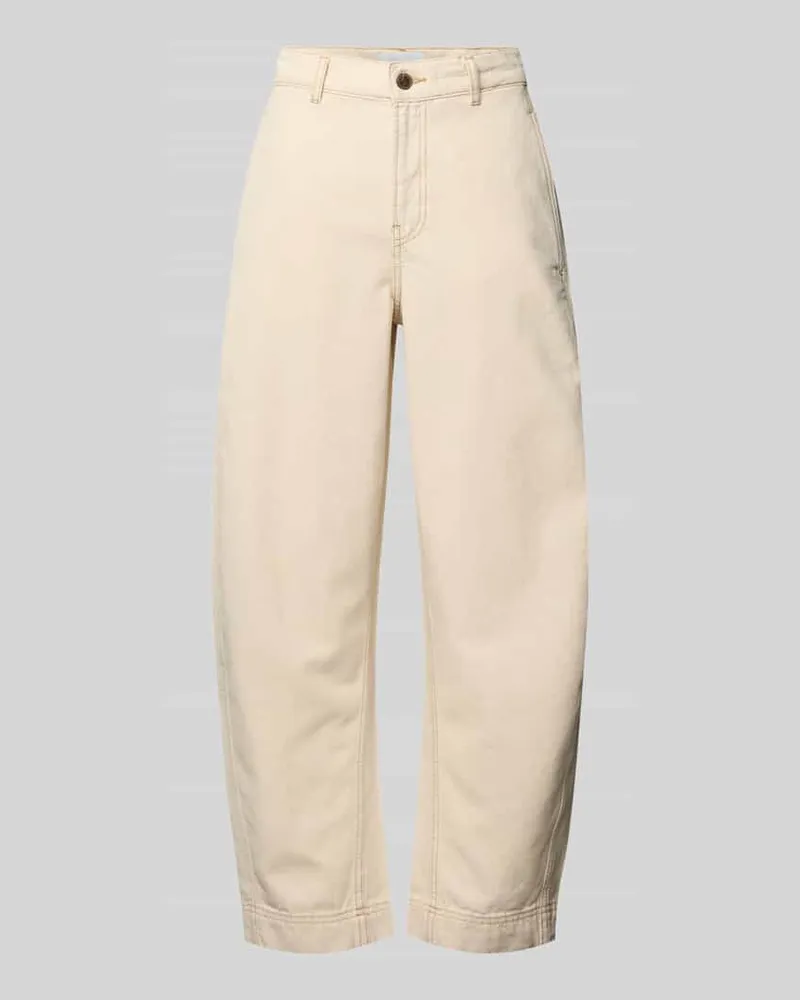 Armedangels Regular Fit Jeans aus reiner Baumwolle Modell 'WORKWEAR CANVAS BARREL Offwhite