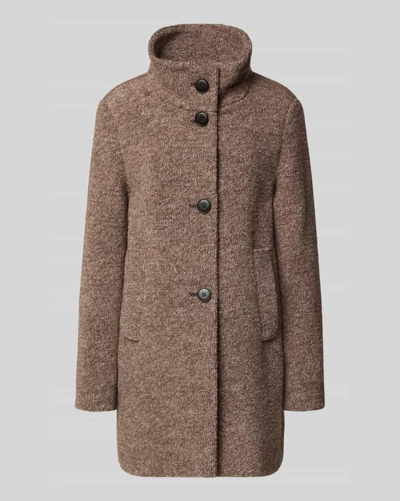 Fuchs Schmitt Mantel mit Stehkragen Taupe