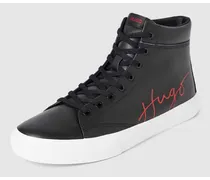 High Top Sneaker mit Kontrastbesatz Modell 'Dyer' in black