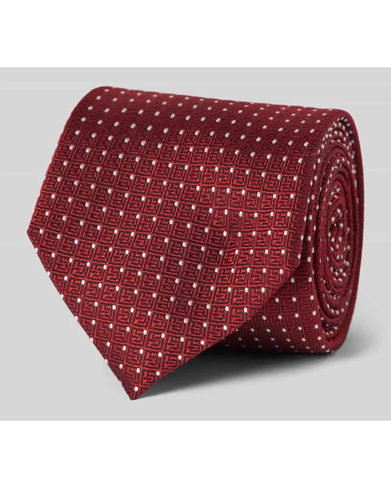 HUGO BOSS Krawatte mit Label-Detail Rot