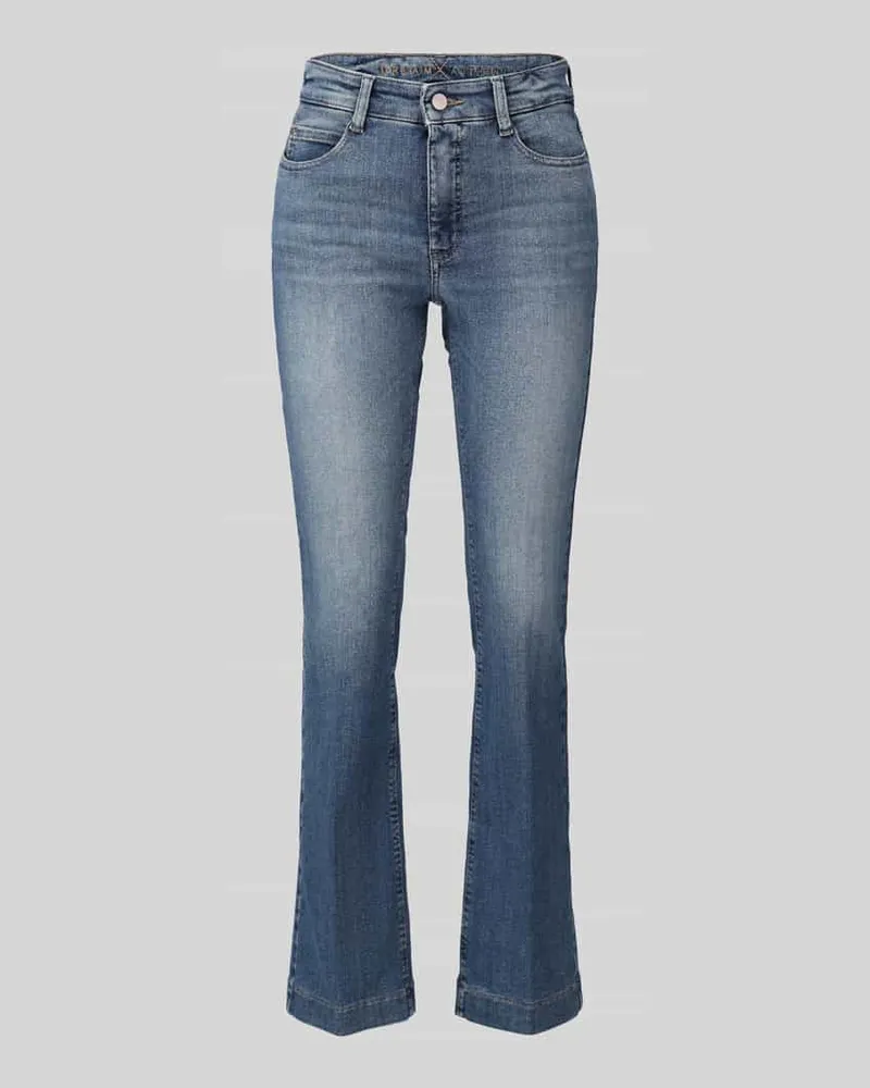 MAC Jeans Bootcut-Jeans aus Baumwoll-Mix Modell 'DREAM BOOT Blau