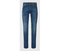 Slim Fit Jeans mit Label-Patch Modell 'GLENN